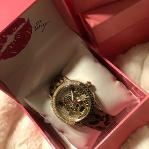 Betsey Johnson Leopard Watch